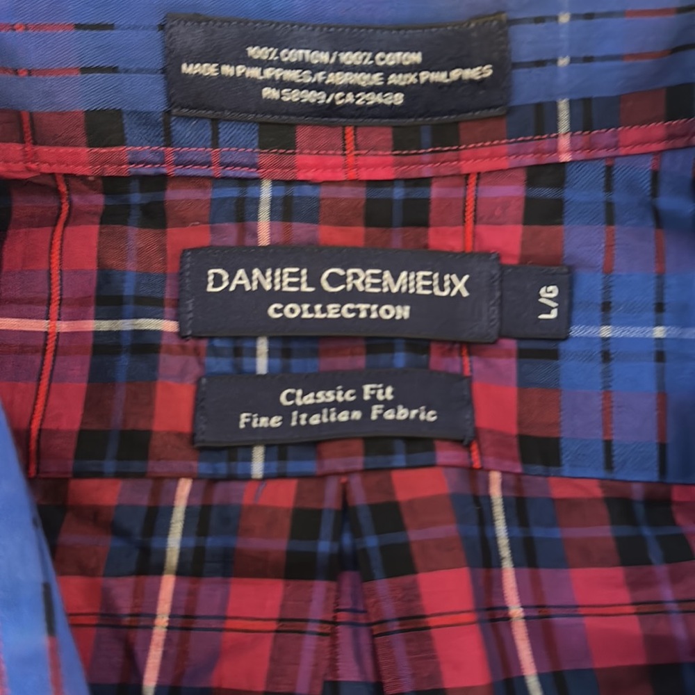 Daniel Cremieux Collection Multi Color Plaid Chec… - image 2